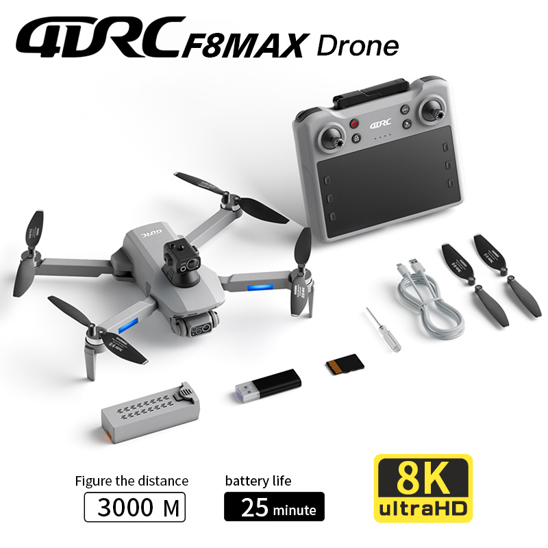 Drone Kit Professional - F8 MAX GPS Drone Professionale 8K