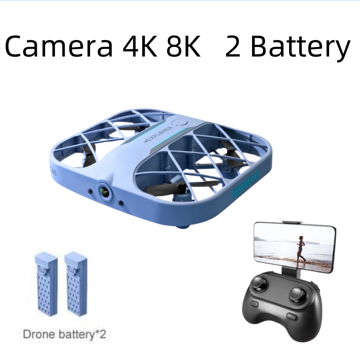Drone Kit With Camera - Drone RC JJRC H107 FPV con