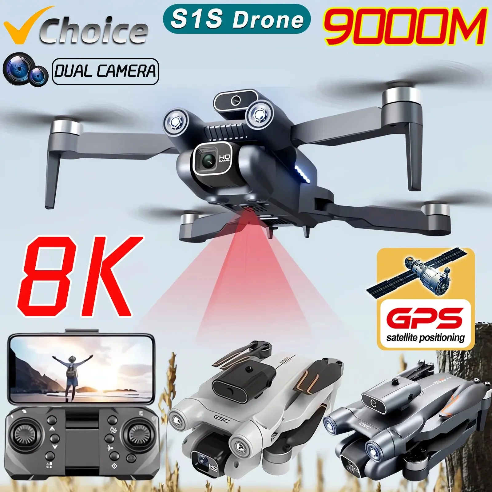 Nuovo S1S 5G GPS Drone Camera  - Drone Kit Professional recensione e prezzo