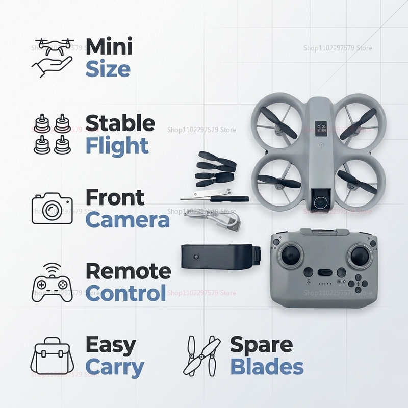 Mini Drone con Telecamera HD 8 - Drone Kit Tricopter recensione e prezzo