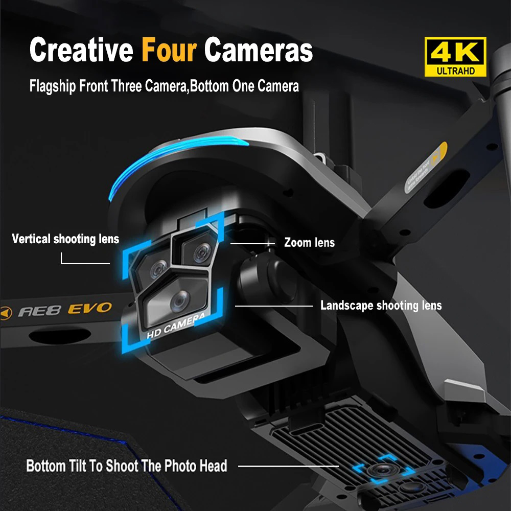 Drone AE8 EVO 4K Professionale - Drone Kit Professional recensione e prezzo