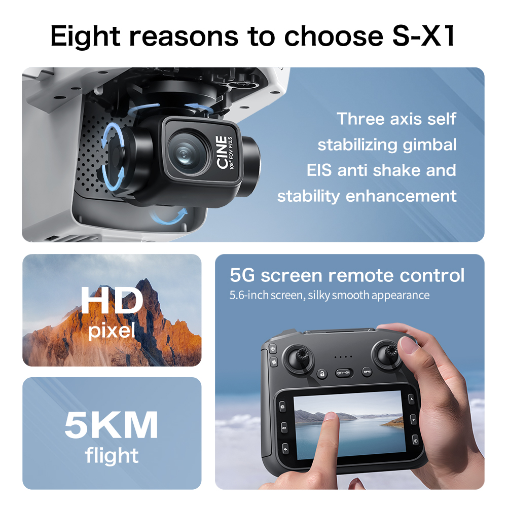 Drone GPS Lenovo S-X1 MAX con  - Drone Kit With Camera recensione e prezzo
